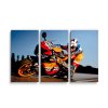 Sablio Obraz - 3-dílný Motorkář 2 - 120x80 cm (Varianta Sablio Obraz - 3-dílný Motorkář 2 - 120x80 cm)