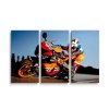Sablio Obraz - 3-dílný Motorkář 2 - 120x80 cm (Varianta Sablio Obraz - 3-dílný Motorkář 2 - 120x80 cm)