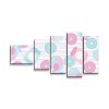 Sablio Obraz - 5-dílný Roztomilí ptáčci - 100x60 cm (Varianta Sablio Obraz - 5-dílný Roztomilí ptáčci - 100x60 cm)
