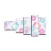 Sablio Obraz - 5-dílný Roztomilí ptáčci - 100x60 cm (Varianta Sablio Obraz - 5-dílný Roztomilí ptáčci - 100x60 cm)