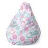 Sablio Sedací vak Pear Roztomilí ptáčci - 140 x 100 x 25 cm (Varianta Sablio Sedací vak Pear Roztomilí ptáčci - 140 x 100 x 25 cm)
