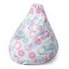 Sablio Sedací vak Pear Roztomilí ptáčci - 140 x 100 x 25 cm (Varianta Sablio Sedací vak Pear Roztomilí ptáčci - 140 x 100 x 25 cm)