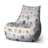 Sablio Sedací vak Bean Animovaní sloni - 100 x 90 x 45 cm (Varianta Sablio Sedací vak Bean Animovaní sloni - 100 x 90 x 45 cm)