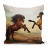 Sablio Polštář Vzpínající se koně - 40x40 cm (Varianta Sablio Polštář Vzpínající se koně - 40x40 cm)