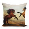 Sablio Polštář Vzpínající se koně - 40x40 cm (Varianta Sablio Polštář Vzpínající se koně - 40x40 cm)