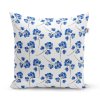Sablio Polštář Modré kvítí - 40x40 cm (Varianta Sablio Polštář Modré kvítí - 40x40 cm)