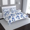 Sablio Povlečení Modré kvítí - 140x200 / 90x70 (Varianta Sablio Povlečení Modré kvítí - 140x200 / 90x70)