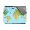 Sablio Obal na notebook Zvířecí mapa světa - 13" (Varianta Sablio Obal na notebook Zvířecí mapa světa - 13")