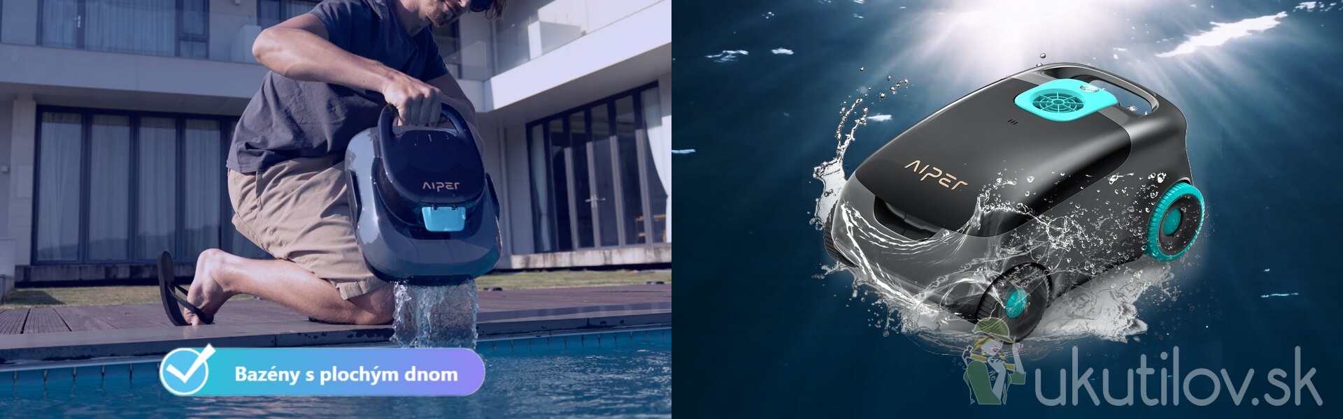 Bazénový bezdrôtový vysávač Aiper Scuba SE
