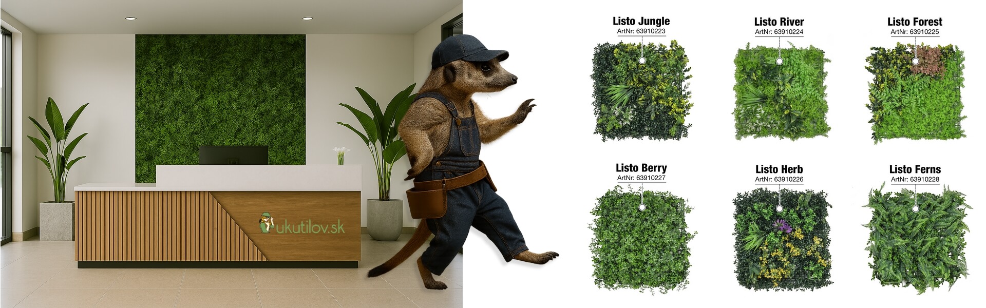 Umelá zelená stena