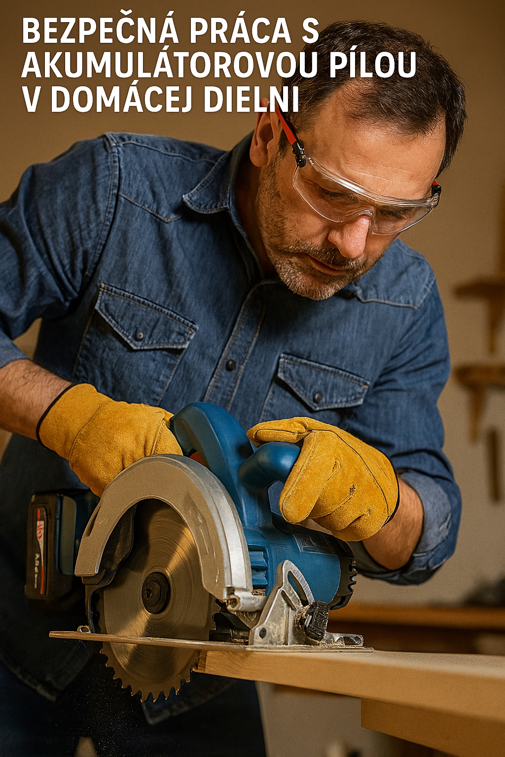 Bezpečná práca s akumulátorovou pílou v domácej dielni