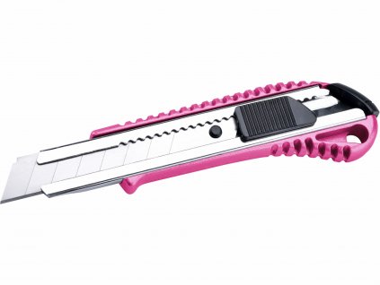 univerzalny olamovaci noz 18mm ruzova metalicka farba kovovy