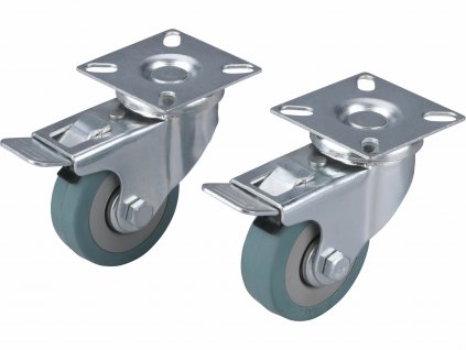 kolieska otocne s brzdou 2ks pr50mm max 27kg 1ks