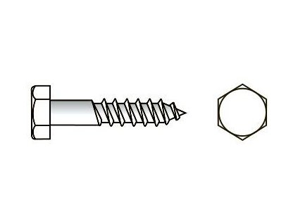 skrutka do dreva din571 zn 12ks 8x30 2