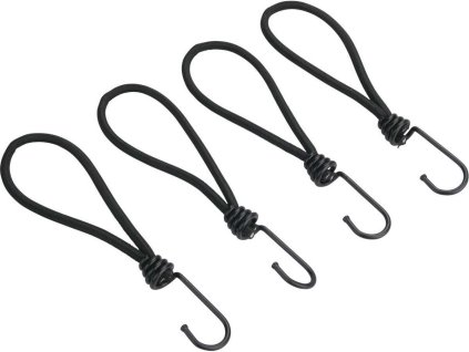 Gumový napínač plachty s hákom na fixovanie zakrývacích plachiet 4ks, 18cm x 6mm, latex