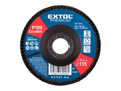Lamelový kotúč šikmý korundový P100 115mm