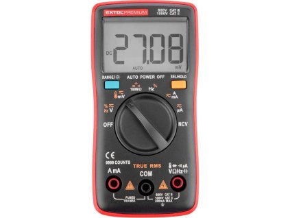 Digitálny multimeter s automatickou voľbou rozsahov, True RMS, max. 750V/1000V AC/DC