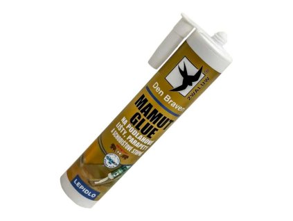 Lepidlo Mamut Glue, na podlahové lišty, objem 290ml, biele, Den Braven
