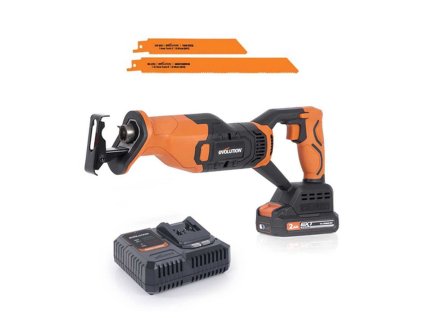 Chvostová AKU píla EVOLUTION R150RCP-Li + Akumulátor a nabíjačka