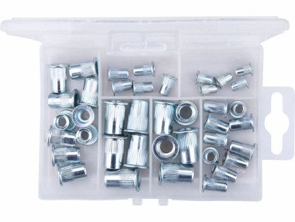 nitovacie ocelove matice M3 M4 M5 M6 M8 sada 40ks FORTUM 2
