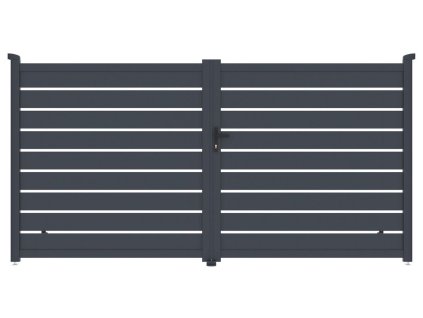 Brána G21 Reno 350x176 cm dvojkrídlová, antracitová