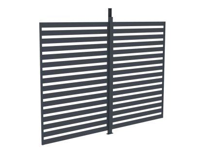 Fixná lamelová stena 2,8x2,2 m pre pergolu G21 Austin (3x3 a 4x3)
