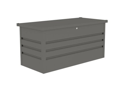 Záhradný box G21 Denver 400 L, metalický šedý plechový
