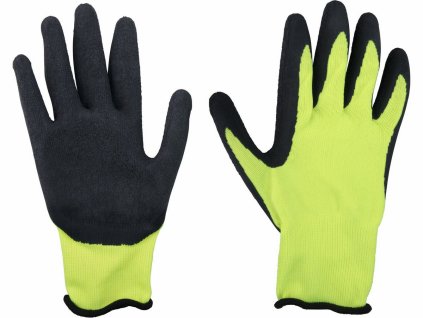 8856645 Rukavice nylonove polomacane v latexe 9in