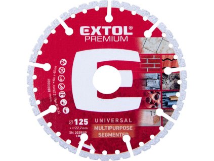 kotuc rezny diamantovy segmentovy 125mm kamenkovdrevo extol premium