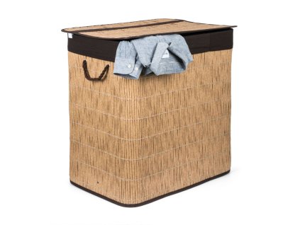 kos na bielizen g21 150 l s rozdelovacmi imitacia ratanu s hnedym kosom 2