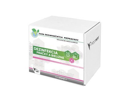 Sada bezchlórovej polymérovej dezinfekcie na dezinfekciu práčky a bielizne POLYMPT