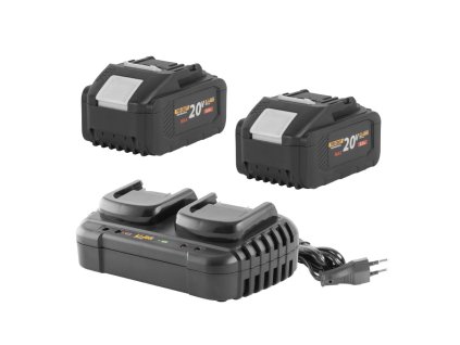 Sada aku dve batérie Procraft 20/8 + nabíjačka Procraft 20/2