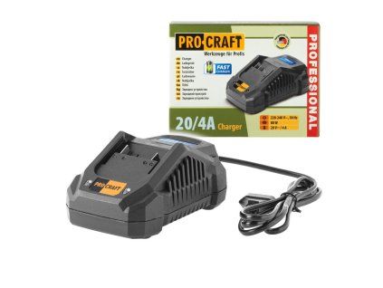 Nabíječka pro 20V Li-ion baterie Procraft 20/4А Fast Charge