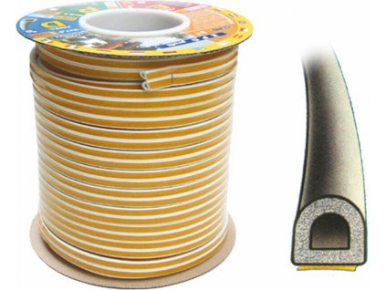 samolepiace tesnenie profil d 55706 100m 9x75mm hnede tesa