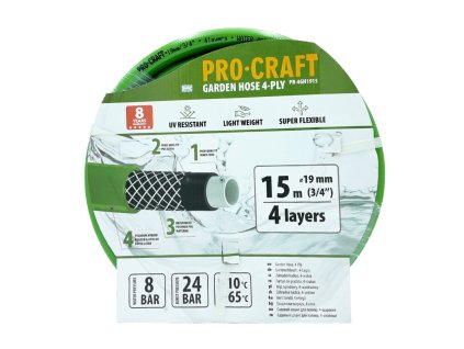Zelená záhradná hadica Procraft PR-4GH1915