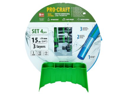 Modrá záhradná hadica Procraft PR-3KGH1915F