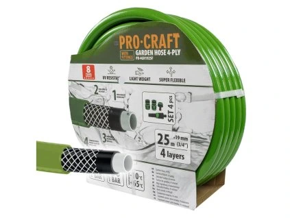 Zelená záhradná hadica Procraft PR-4GH1925F