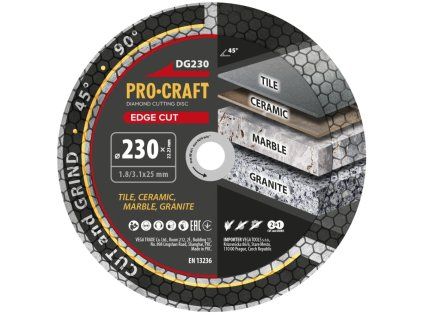 Diamantový kotúč Edge Cut Procraft DG230