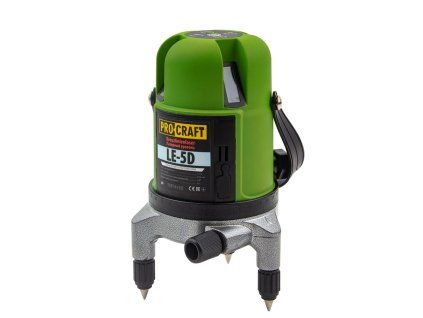 Laser zelený liniový, křížový samonivelačný Procraft LE-5D