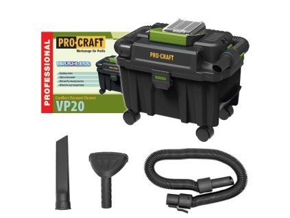 Akumulátorový priemyselný vysávač Procraft VP20