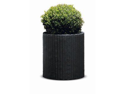 Kvetináč Keter Cylinder L grafitový (2)