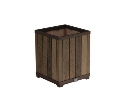 Kvetináč Keter Deco Square Tall walnut