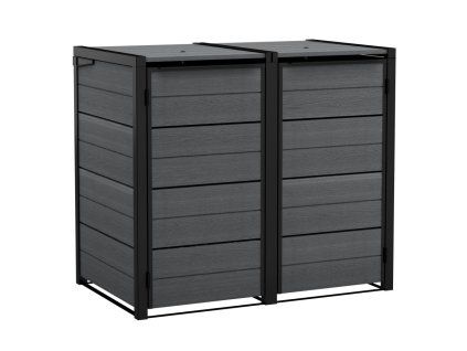 Záhradný box Keter Hide Away na popolnice 240 l šedý