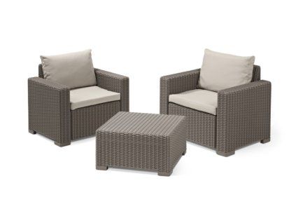 Záhradný set Keter California 2+1 cappuccino