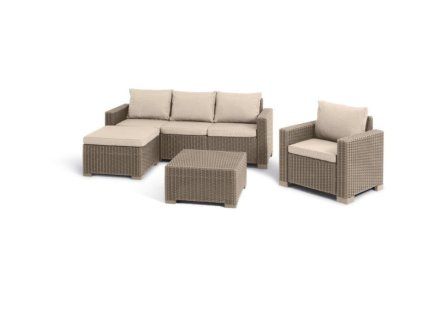 Záhradný set Keter California 3+1+1 cappuccino