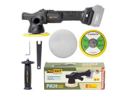 Aku leštička Procraft PM20bb (bez batérie a nabíjačky)