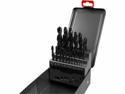 vrtaky do kovu hss din338 25 dielna sada pr 1 13mm 05mm kovove puzdro