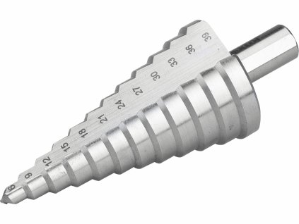stupnovity vrtak din 1412c 6 39mm stupnovanie 3mm 12 otvorov hss