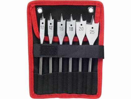 vrtaky do dreva ploche 6 dielna sada pr10 25mm textilne puzdro