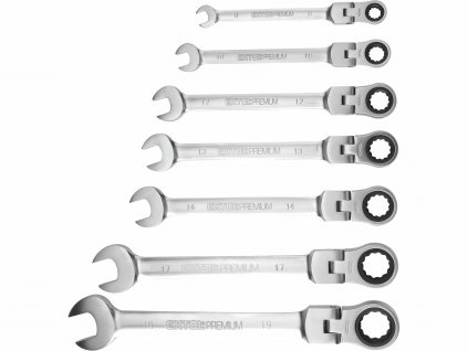 ocko vidlicove kluce racnove 72 zubov s klbom 7 dielna sada 8 19mm